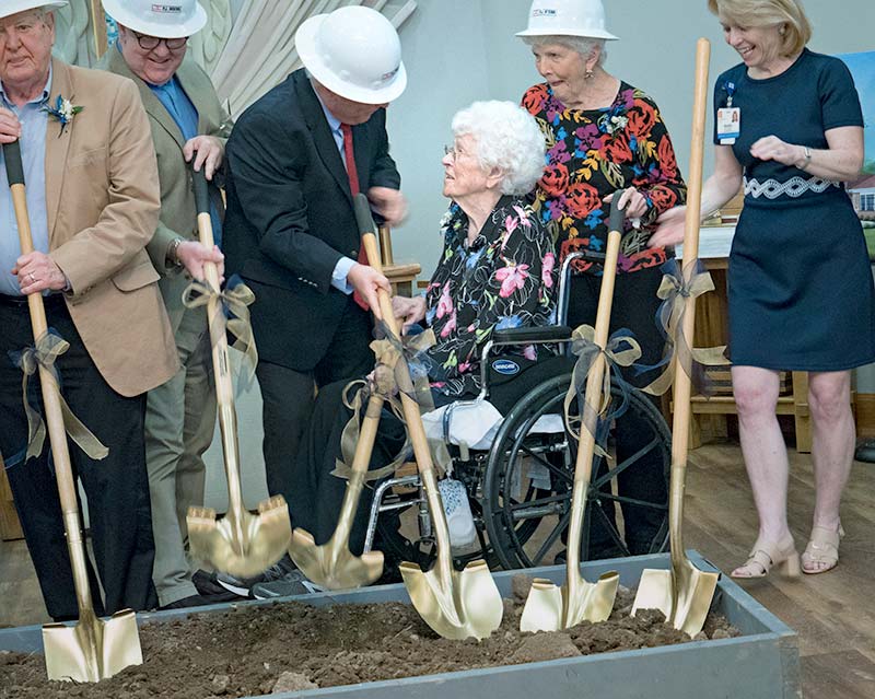 Residents Participate in Groundbreaking