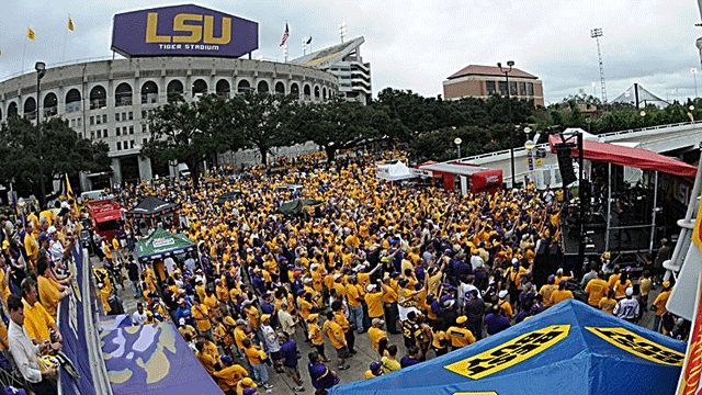 After playing in front of LSU's average crowd of 100,842, Joe