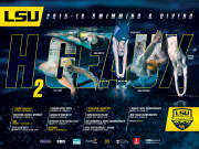 2015-16 LSU Swimming & Diving Poster