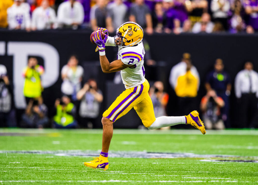 Justin Jefferson Game Purple Youth LSU Tigers Football Jersey - LSU Store