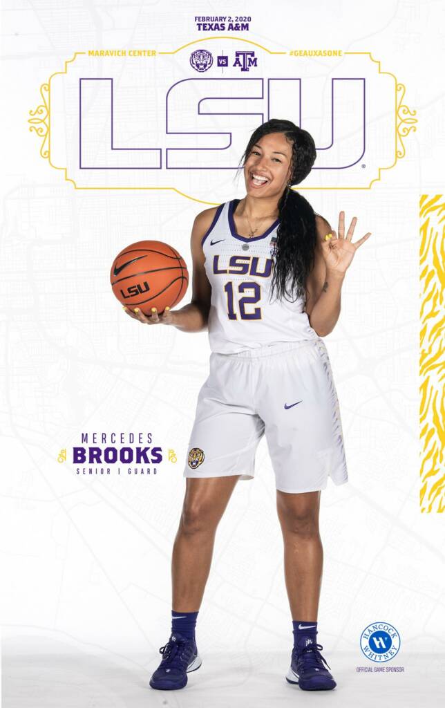 2019-20 LSU Womens Basketball Game Program Cover