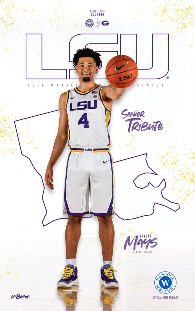 2019-20 LSU Mens Basketball Game Program Cover
