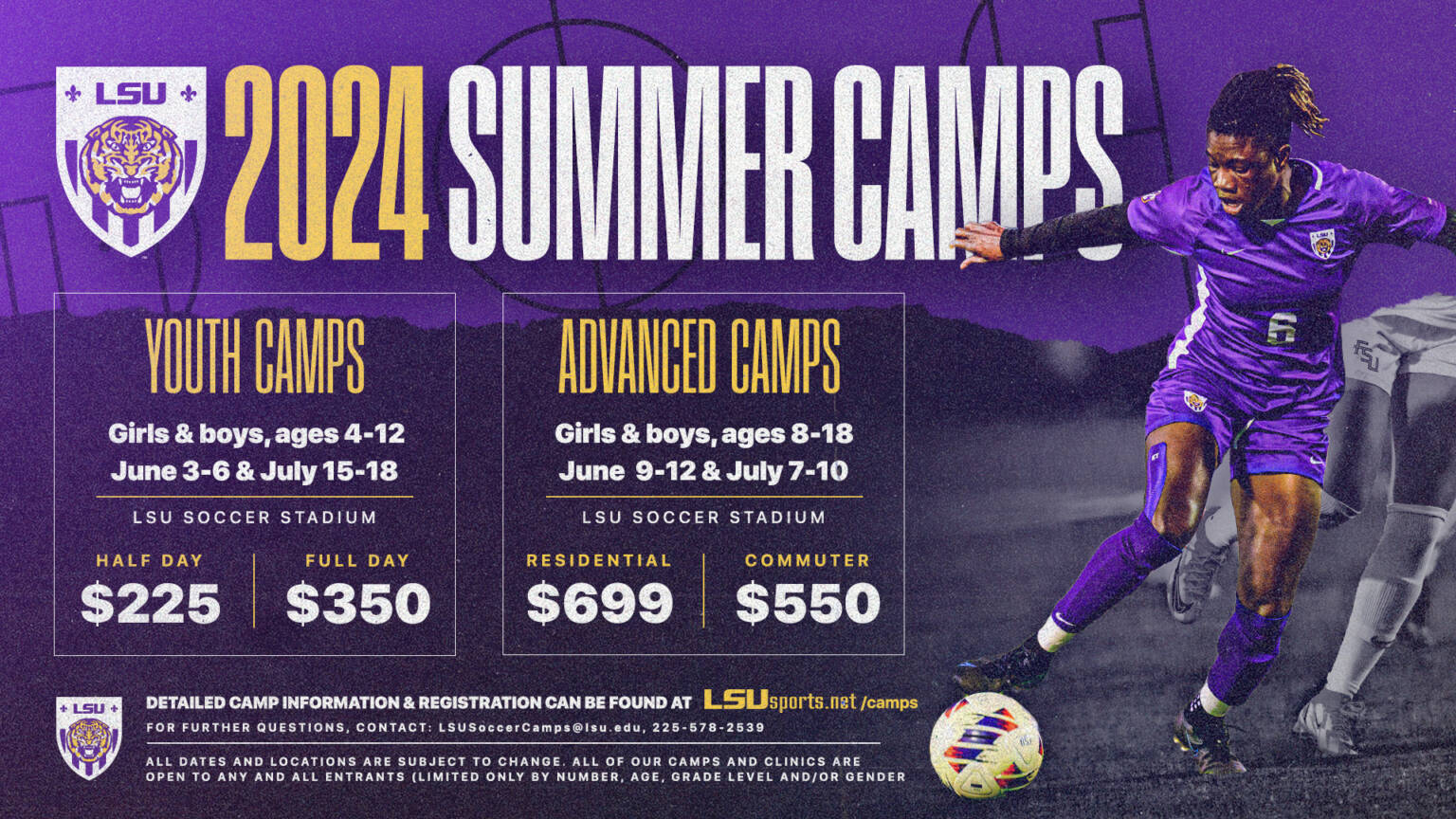 2024 LSU Soccer Camps LSU