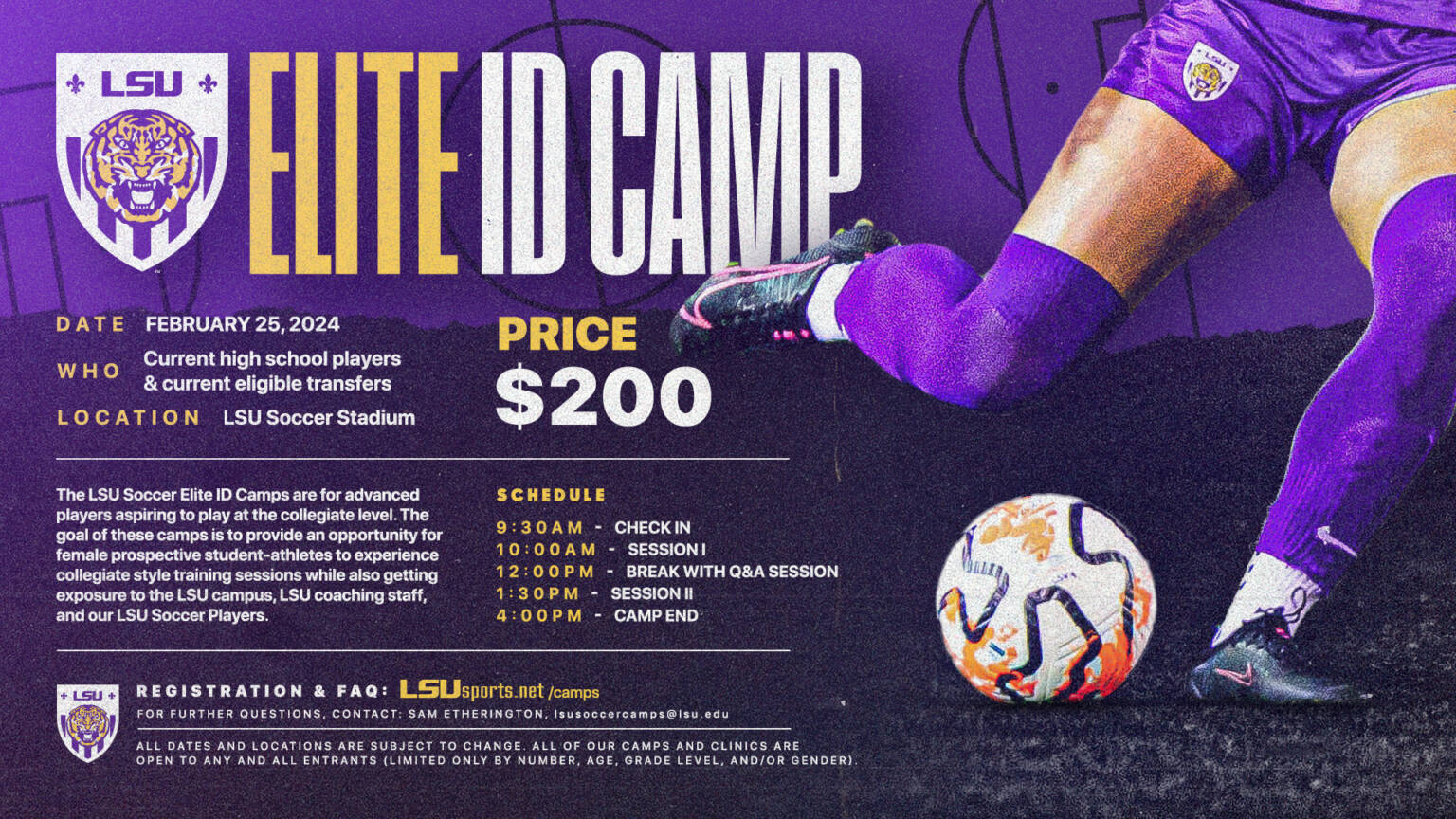 2024 LSU Soccer Camps LSU