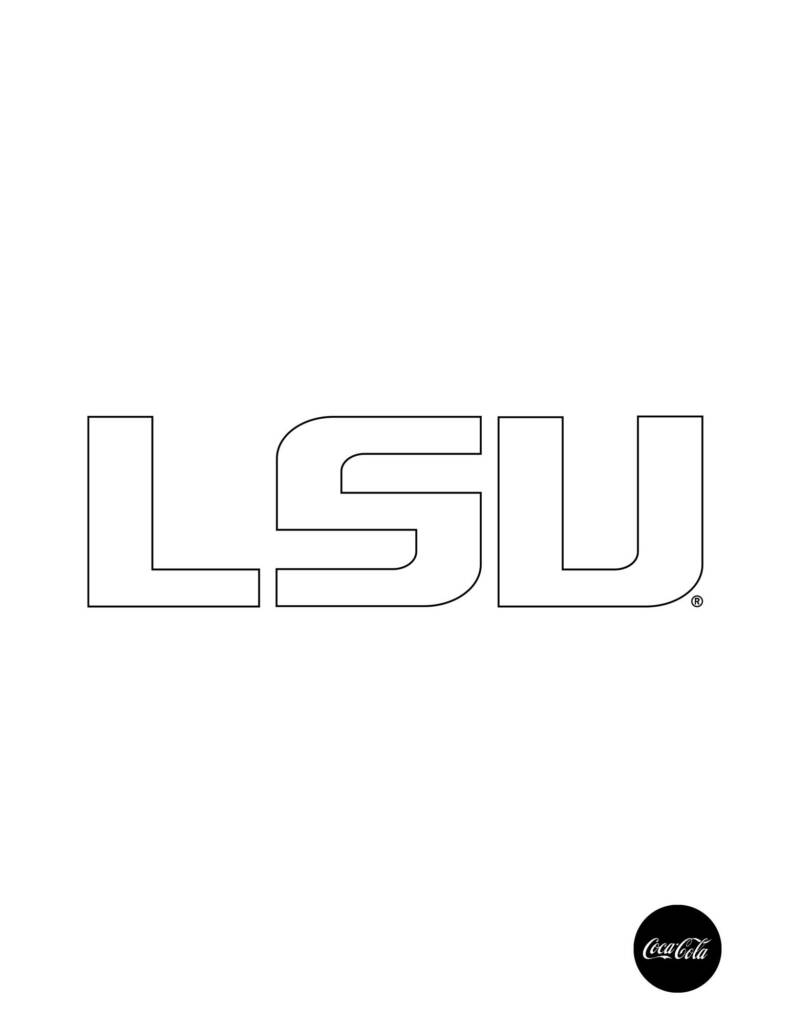 Primary LSU Logo - Coloring Sheet
