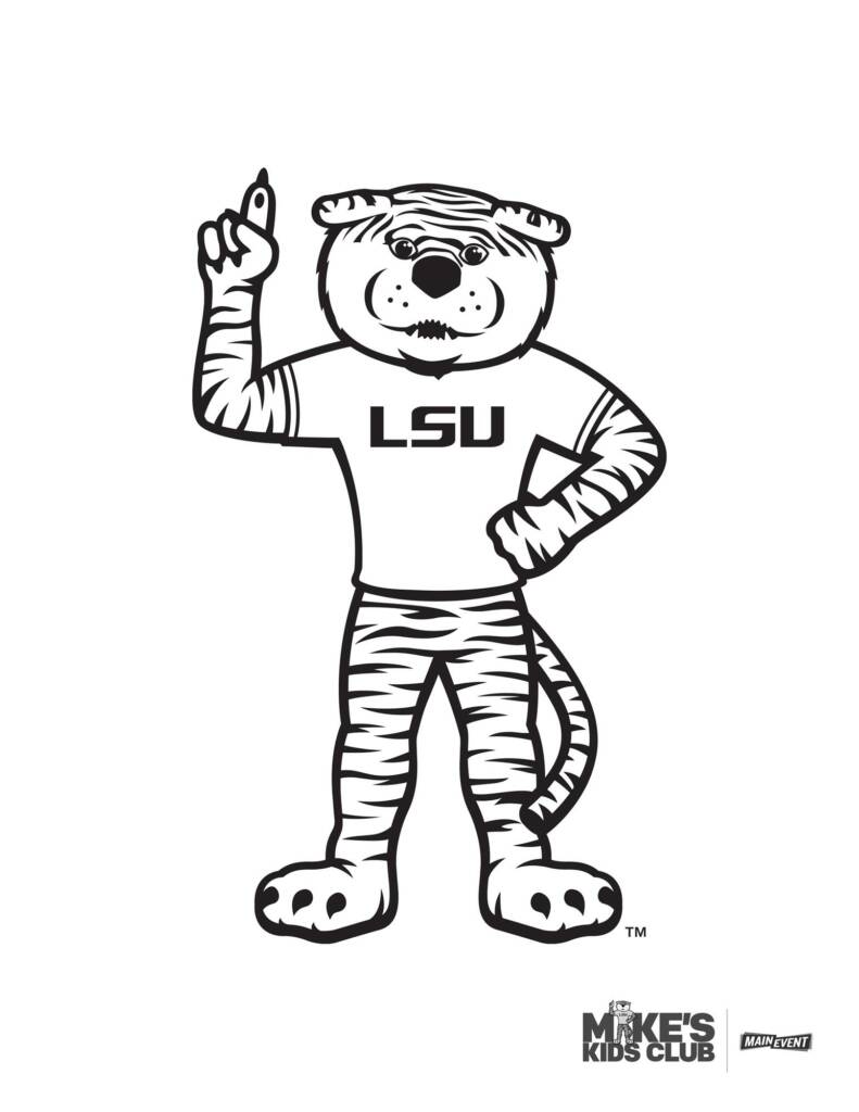 lsu tigers coloring pages