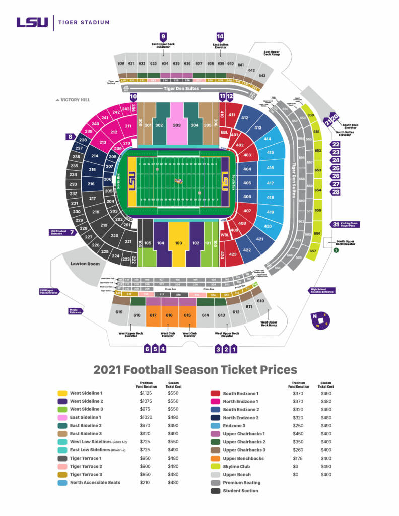 Lsu stadium seating chart