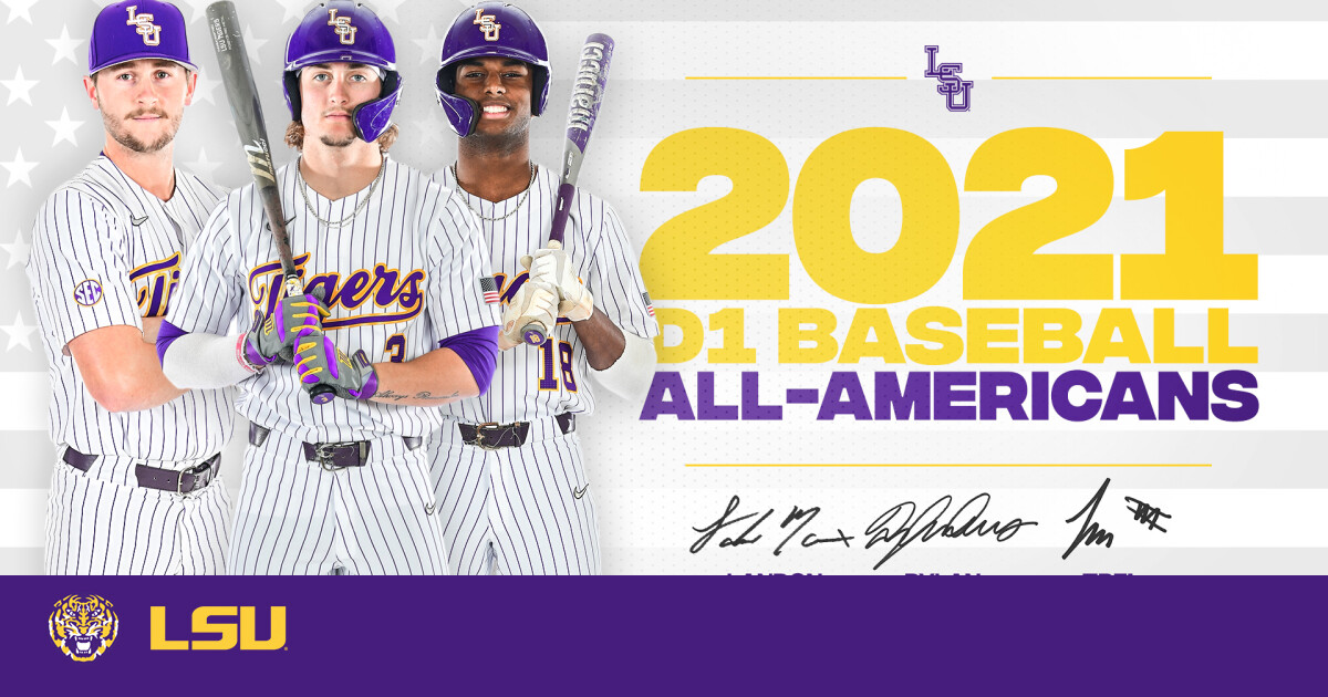 D1 Baseball Recognizes Three LSU AllAmericans LSU