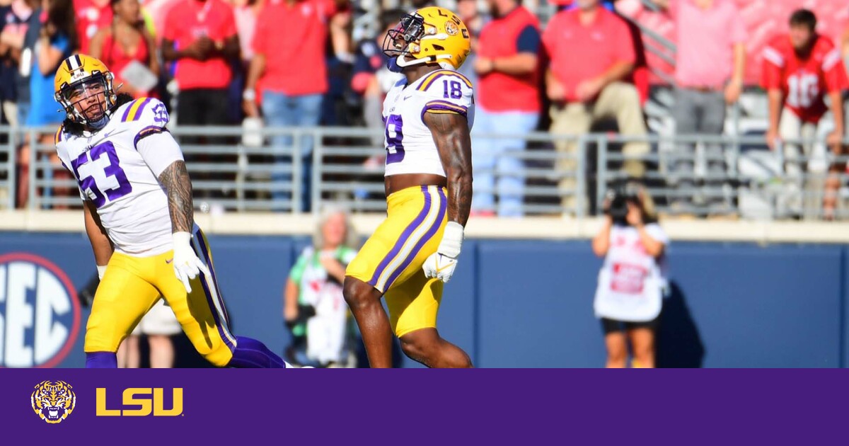 LSU Football at Ole Miss Highlights LSU