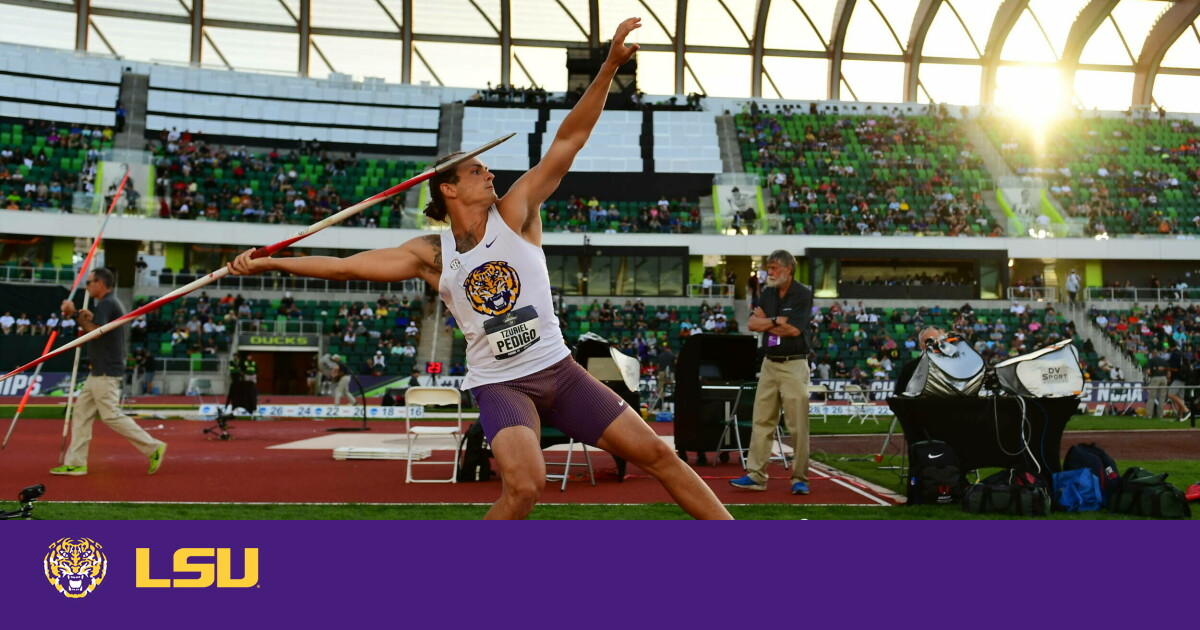 Pedigo Breaks Own School Record, Finishes Third In Javelin At NCAAs LSU