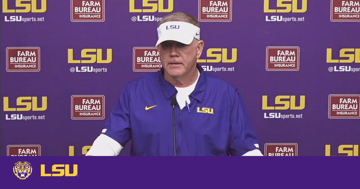 Watch: LSU football coach Brian Kelly says he's not focused on