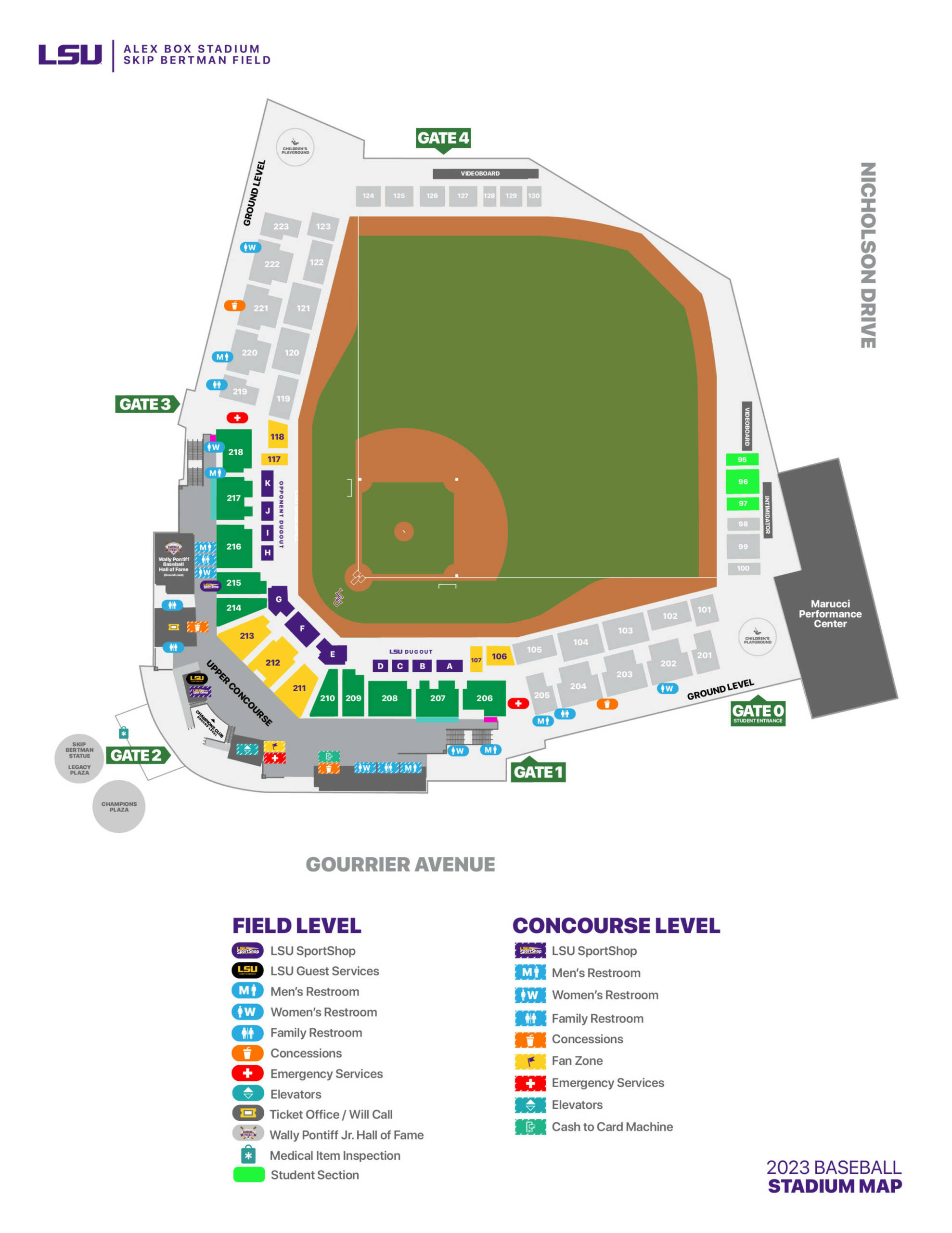 LSU Baseball Alex Box Stadium, Skip Bertman Field Seating Chart