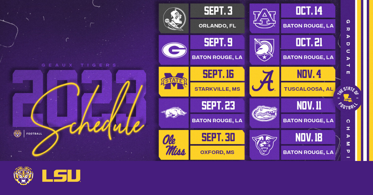 Lsu Schedule 2023 Football 2023 Calendar