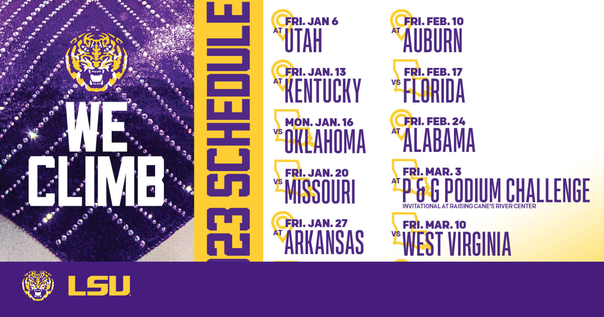 LSU Gymnastics Announces 2023 Schedule LSU