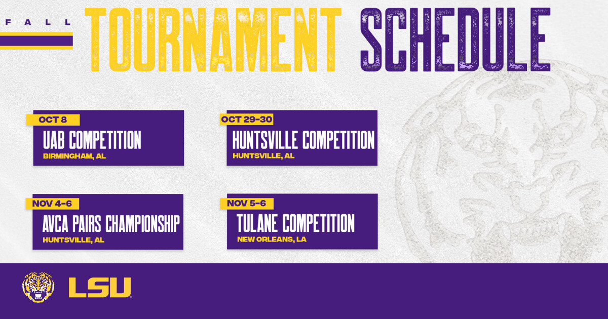 LSU Beach Volleyball Announces 2022 Fall Tournament Schedule LSU