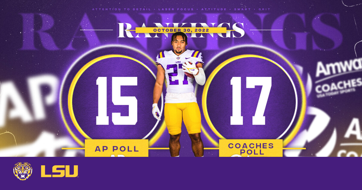 Oct. 30 Football National Rankings LSU