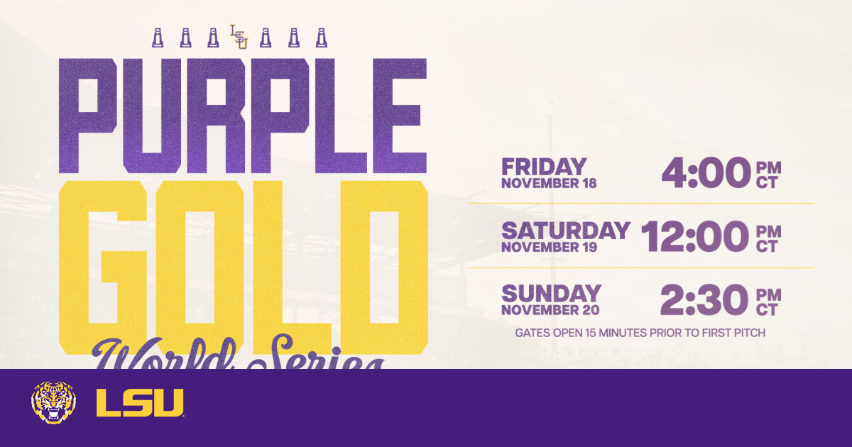 Purple-Gold World Series Opens Wednesday – LSU