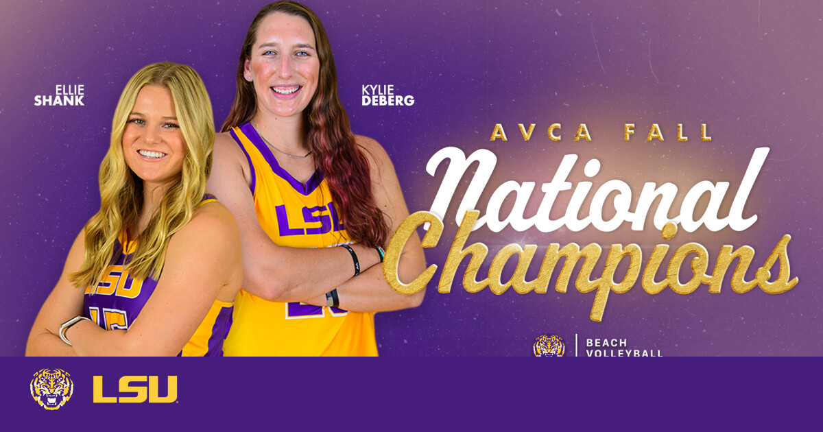 Deberg and Shank Claim AVCA Fall Beach Pairs National Championship – LSU