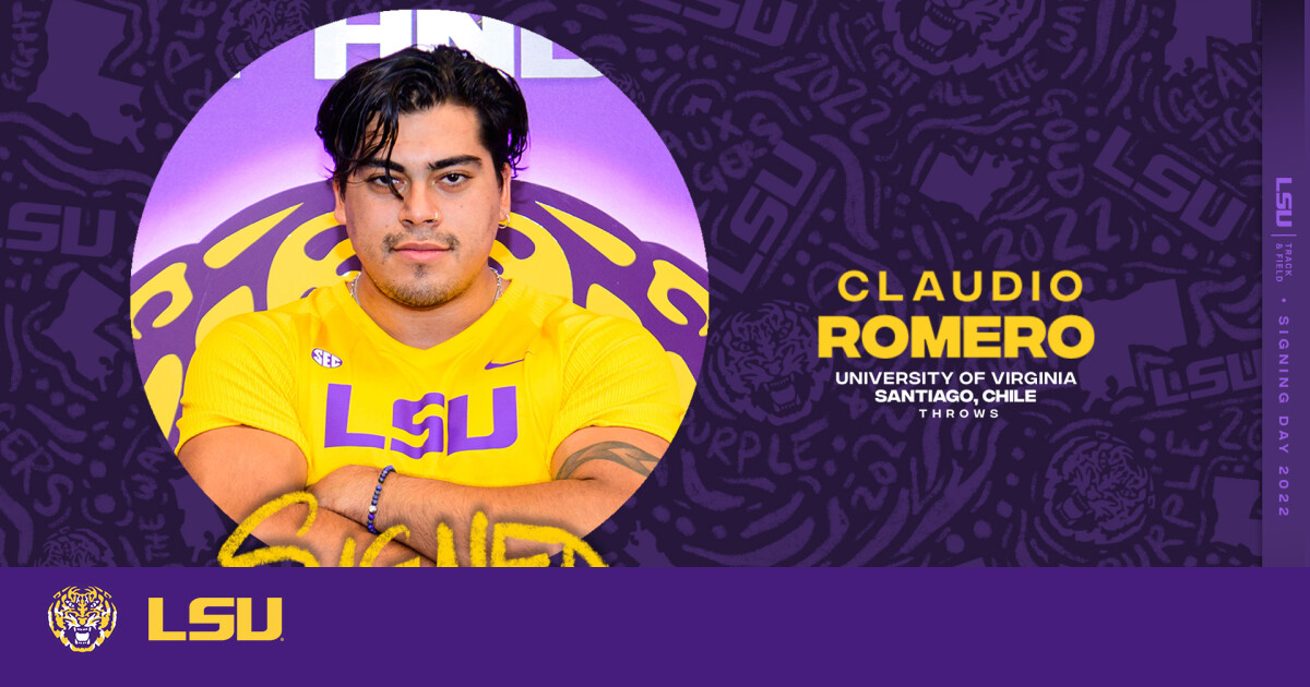 NCAA Discus Champion Claudio Romero Joins LSU Track & Field Program