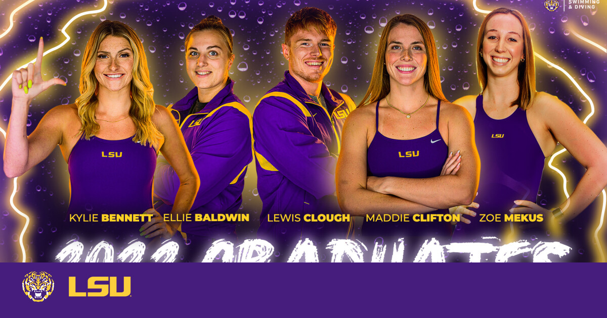 Five Swimming and Diving Tigers Earn Fall Degrees LSU