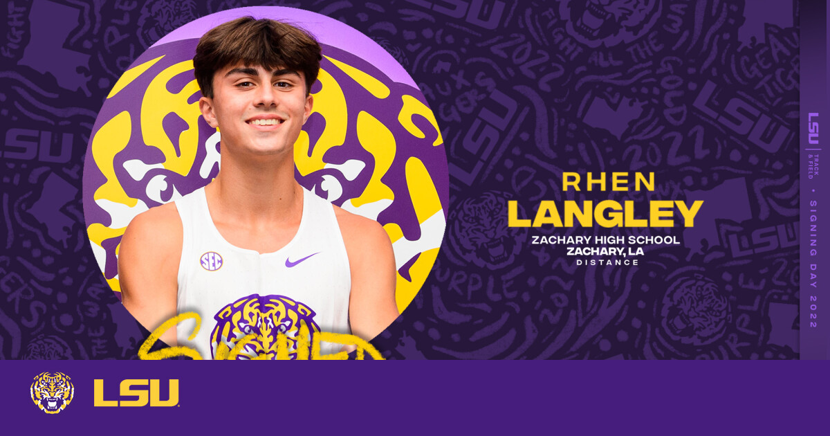 Louisiana State Distance Champion Rhen Langley Signs with the Tigers