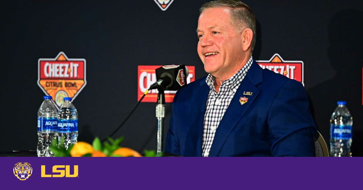 2023 PreCitrus Bowl Press Conference Head Coaches LSU