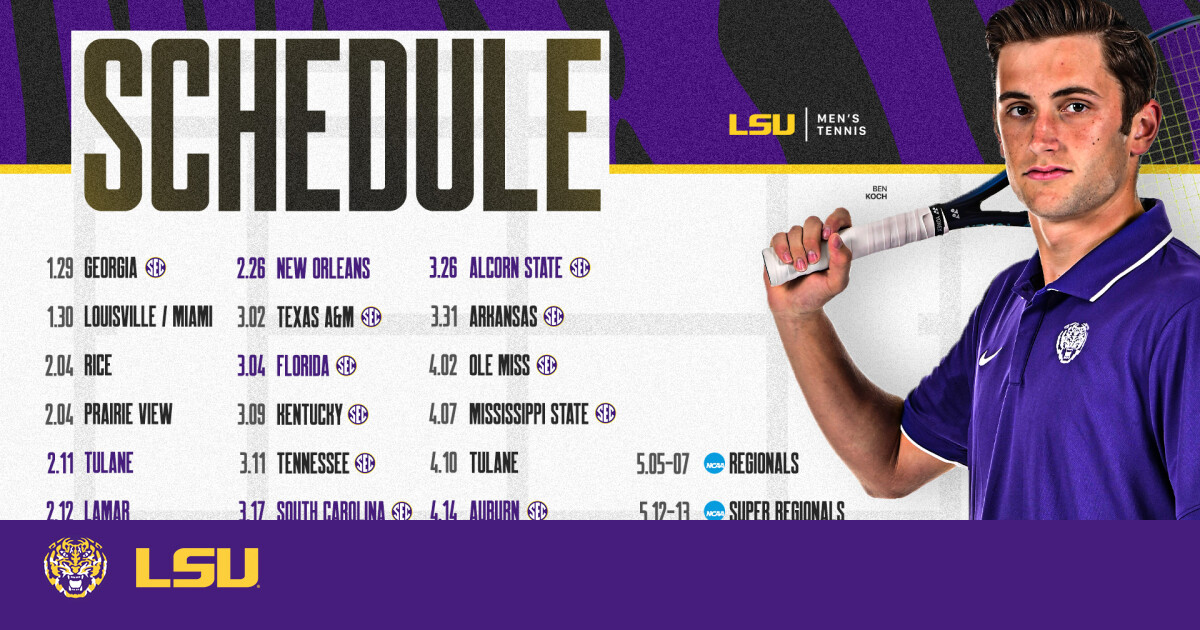 LSU Tennis Announces Spring Schedule LSU