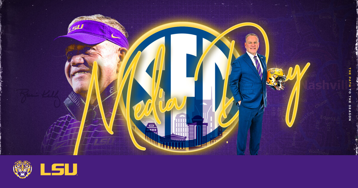 SEC Announces Football Media Day Lineup LSU