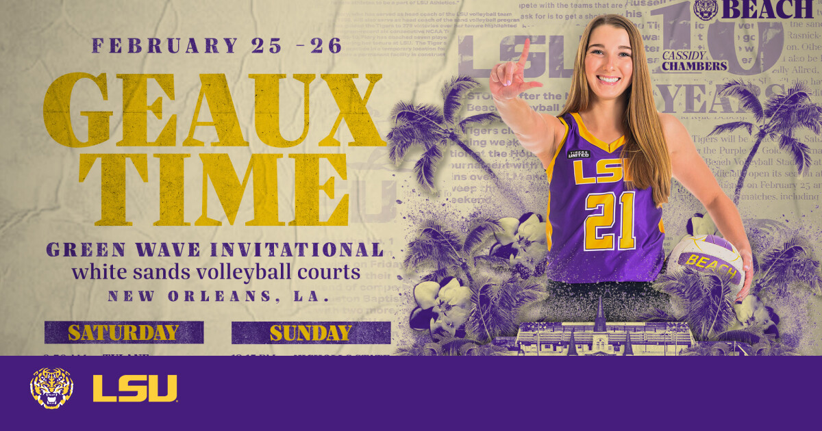 No. 5 Beach Volleyball Set to Begin Season in New Orleans LSU