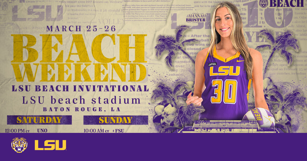 No. 5 LSU Set to Host the LSU Beach Invitational LSU