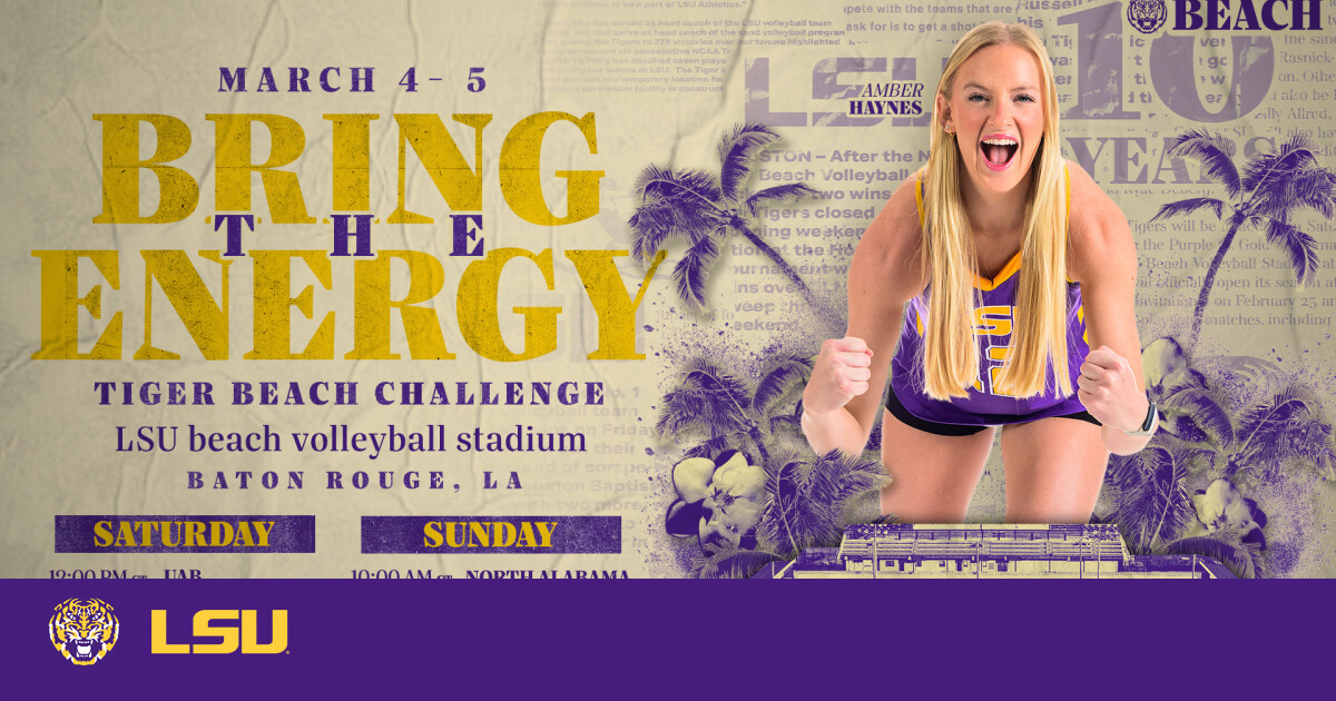 No Beach Volleyball Set To Host Tiger Beach Challenge LSU