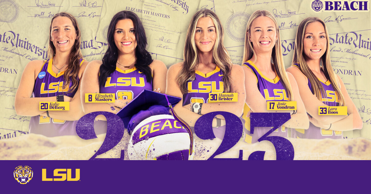 Beach Volleyball Graduates Five Tigers – LSU