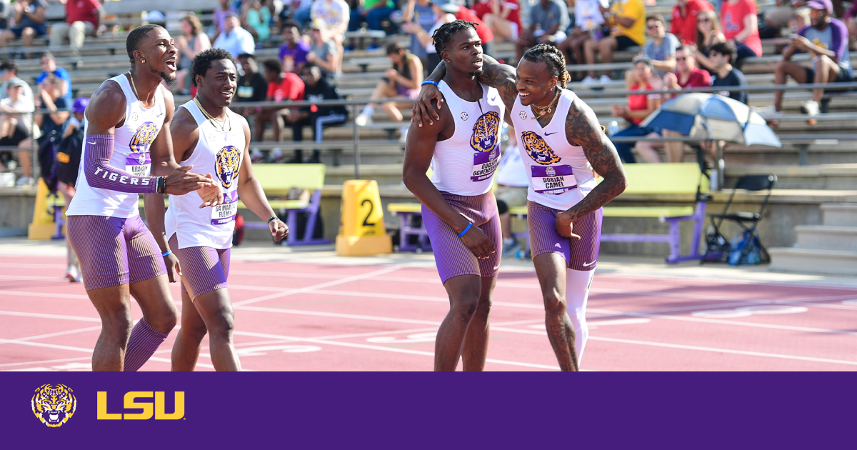 Men’s 4×100 Sets NCAA Record, Team Takes 2nd at SEC Outdoor