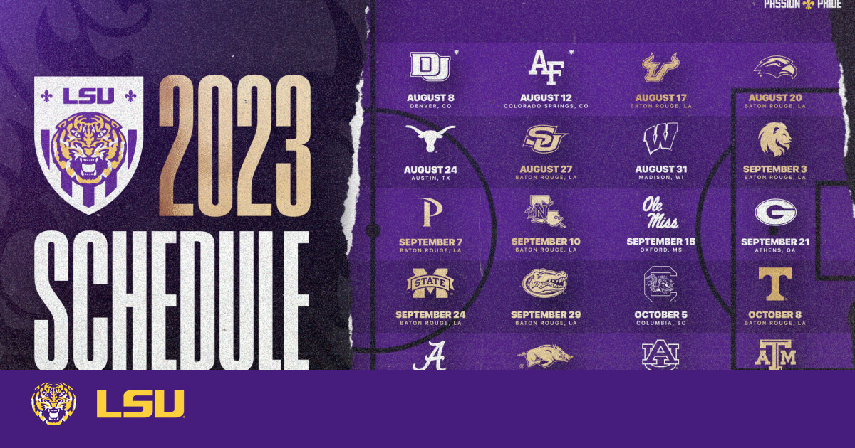 Lsu Football Schedule 2024 Season Luisa Amelina