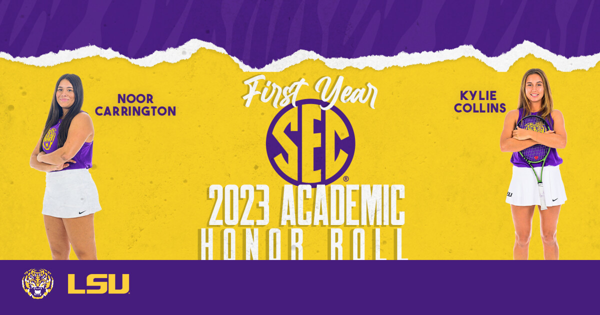 Carrington and Collins Named to First Year SEC Academic Honor Roll – LSU