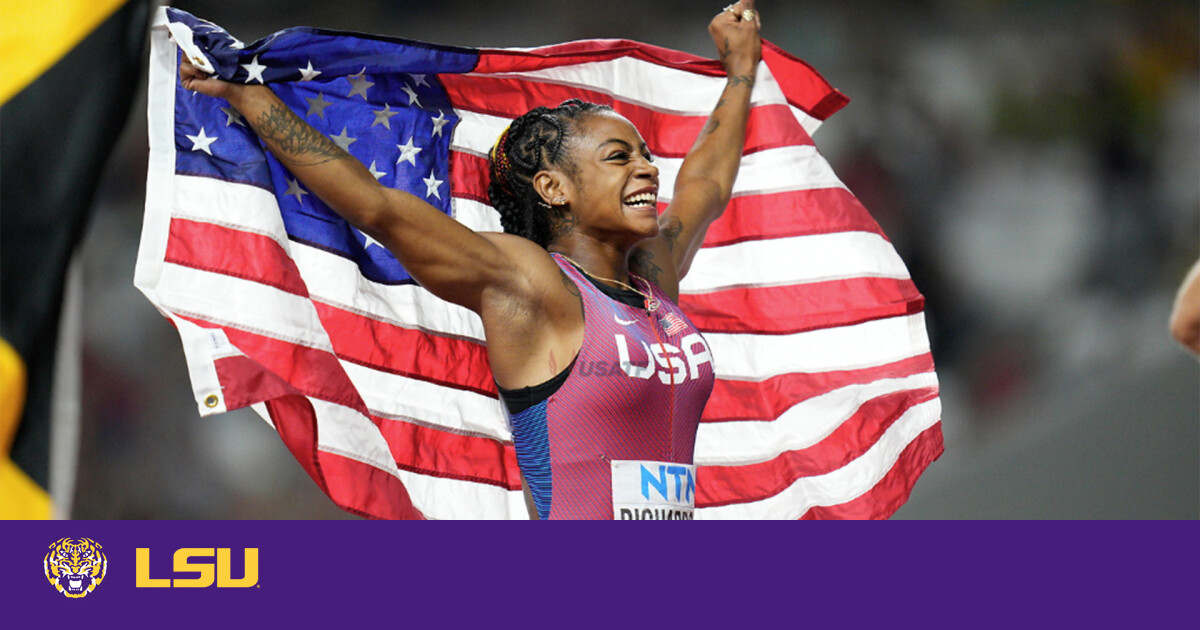 Sha'Carri Captures Gold at Her First World Athletics Championship – LSU