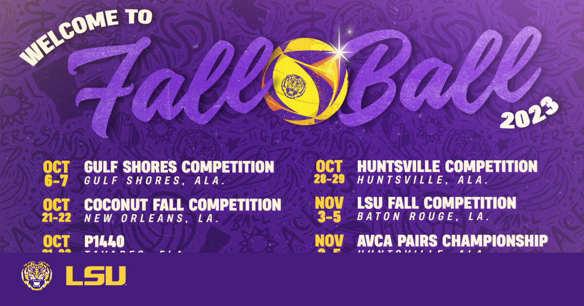 LSU Beach Volleyball Announces 2023 Fall Tournament Schedule LSU