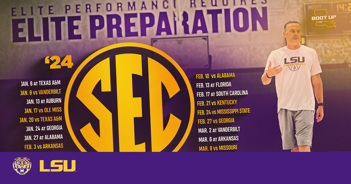 Dates For LSU SEC Men’s Basketball Games Announced LSU