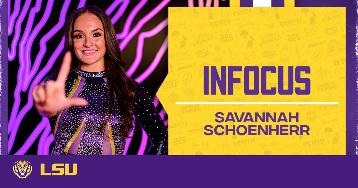 LSU Gymnastics Introduces Transfer Gymnast Savannah Schoenherr Aiming