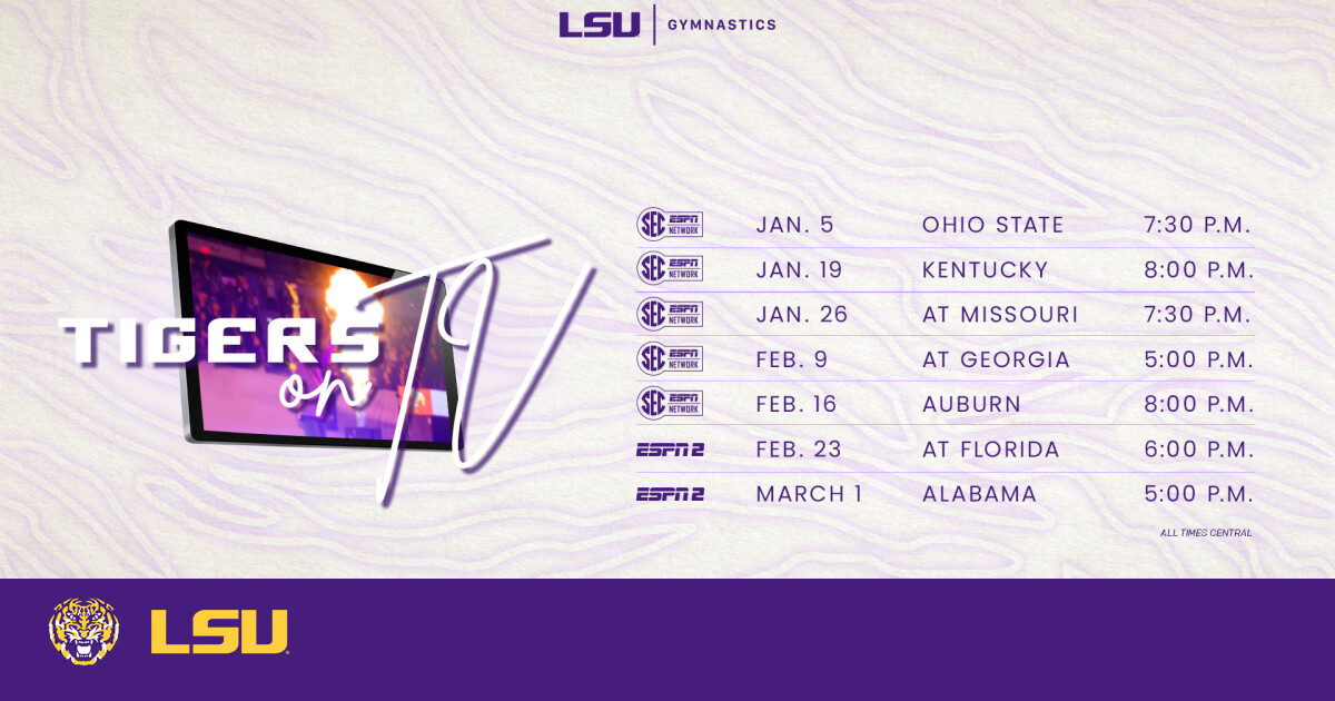 SEC Announces 2024 Gymnastics TV Schedule; LSU To Be Featured In Seven