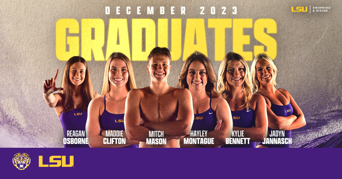 Five Swimmers, One Diver Earn LSU Degree Friday – LSU