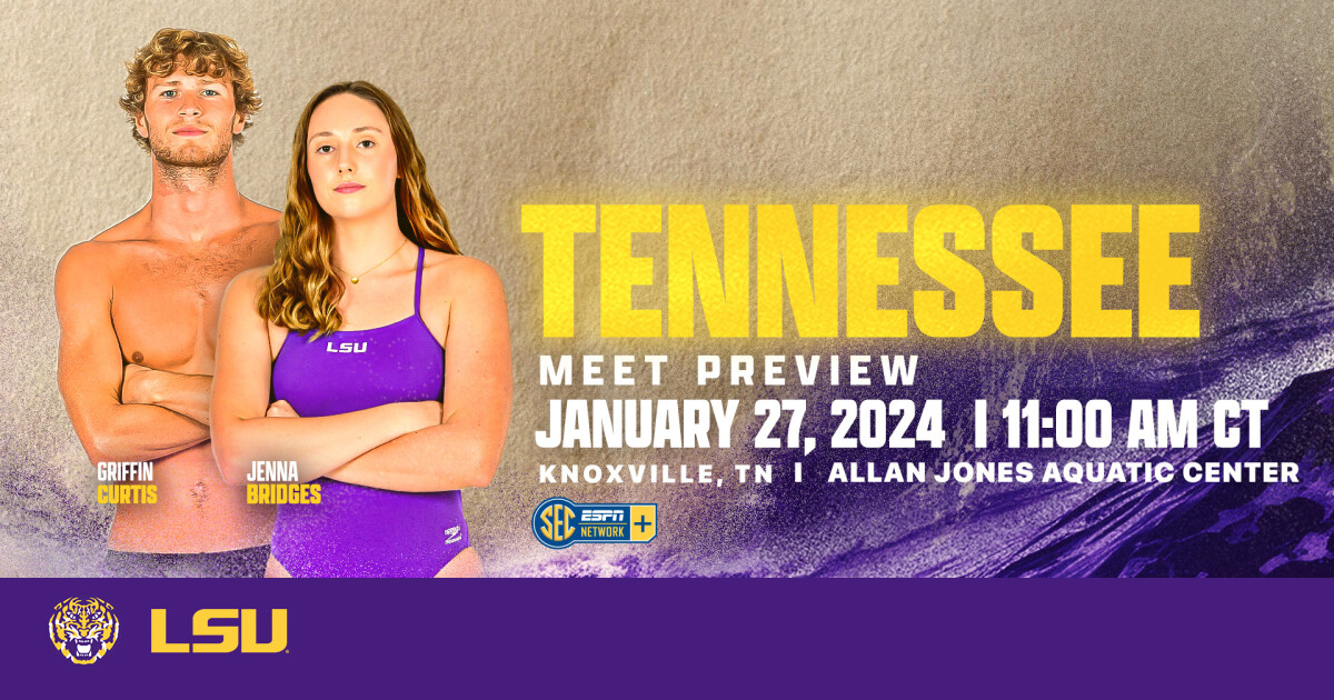 LSU Swimming and Diving Team Concludes Season with Impressive Performances Against Tennessee