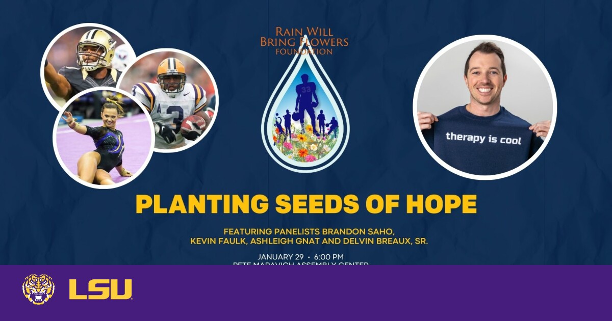 LSU Athletics and Our Lady of the Lake Partner for “Planting Seeds of