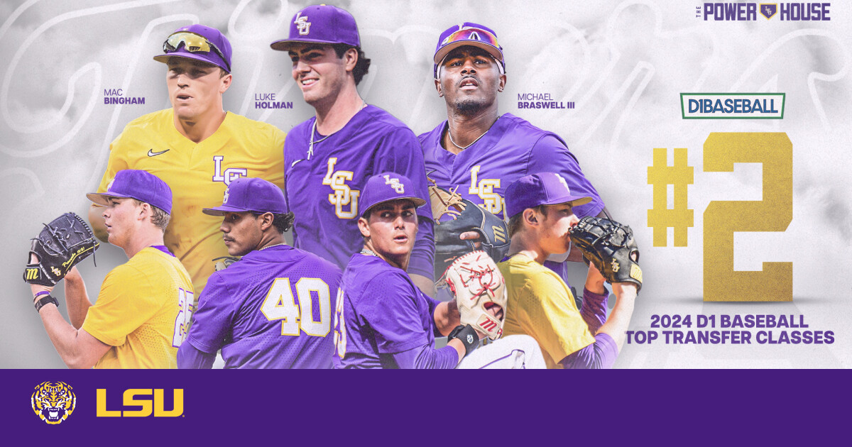 LSU Ranked No. 2 in D1 Baseball Top 25 for 2024 Season Transfer Classes