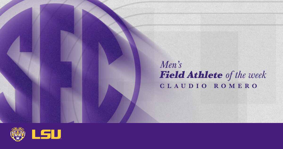 Claudio Romero Named SEC Men’s Field Athlete of the Week