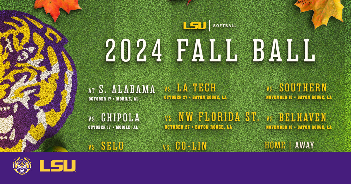 Softball Releases 2024 Fall Schedule LSU