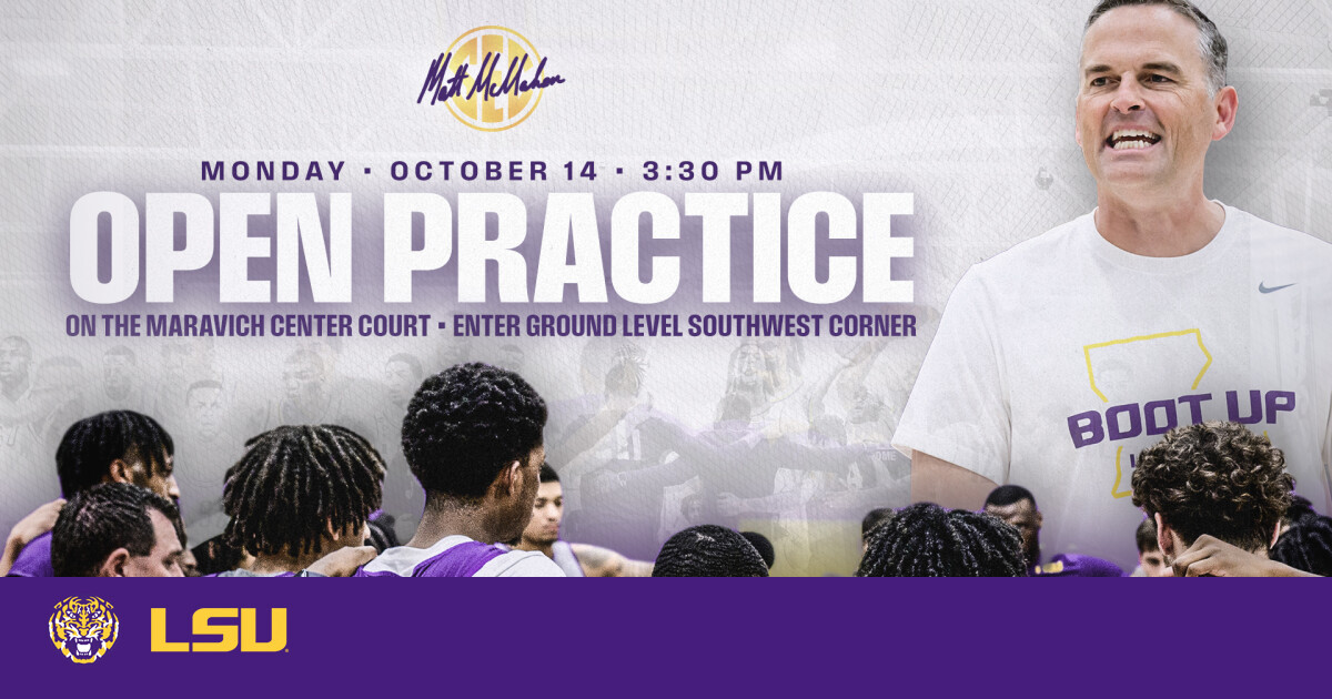 LSU Men’s Basketball Practice Open To Public Monday, 3:30 PM; Free Pizza For Students While Supply Lasts