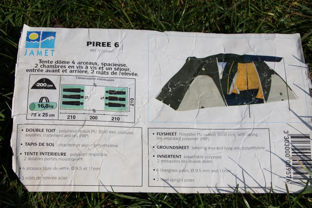Tente dôme  Jamet 6 places