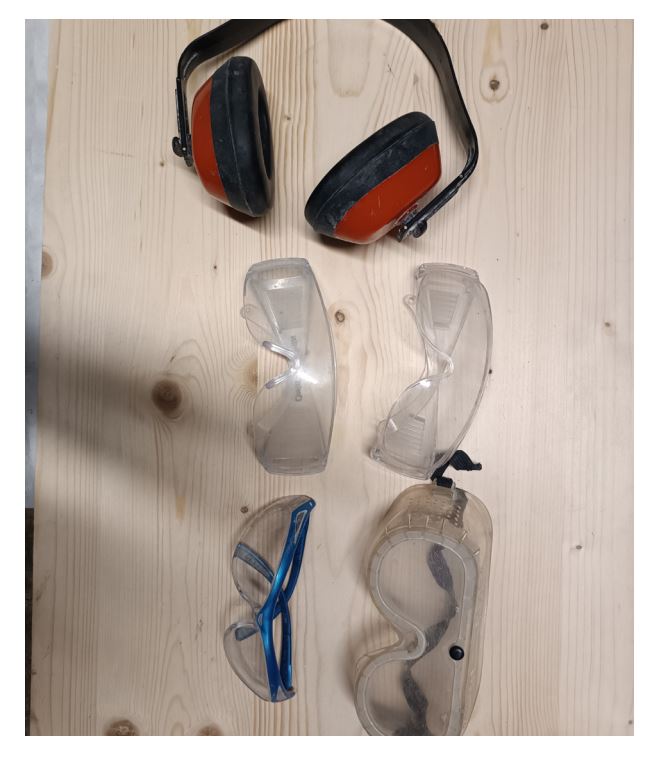 Kit protection ( lunettes  et casque anti bruit  )