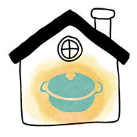 maison avec une marmite à l'intérieur